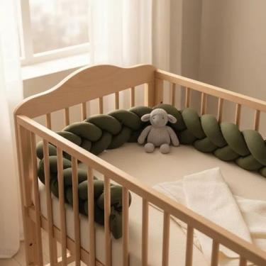 Imagem de Trança Lateral Protetora De Berço Americano 4 Metros - Carinha de Anjo