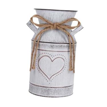 Imagem de Bothyi Jarro de flores rústico decorativo com design retrô, vaso de fazenda, jarro para arranjos florais, decoração de cozinha e sala de estar, Style a