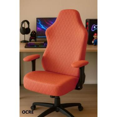 Imagem de Capa Protetora Para Cadeira Gamer Luxo Matelada Ajustável Antipoeira V