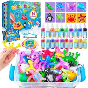 Imagem de JOPSHEEN 20 Cores Mágica Água Elfo, DIY Gel de Fada Aqua Fairy Kit de Artesanato para Crianças, Kit de Fazer Você Mesmo, Gel de Água para Crianças Presente de Aniversário