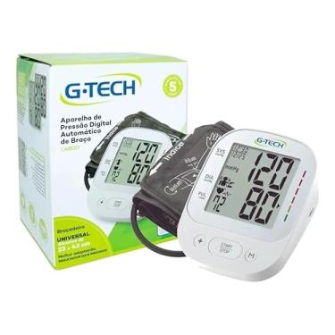 Imagem de G Tec LA800 Aparelho de Pressão Digital Automático de Braço, Branco, Display LCD, Braçadeira Universal