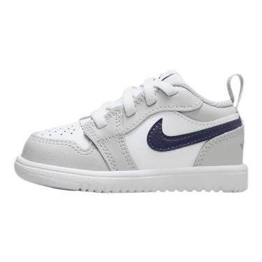 Imagem de JORDAN 1 LOW ALT (TD) "Branco/Azul-marinho Meia-Noite", Branco/cinza neutro azul marinho, 10 Toddler
