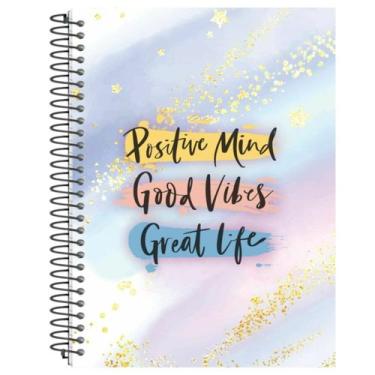 Imagem de Caderno Capa Dura 15 Matérias 240 Folhas Happy Life 1 Un - PanAmerican