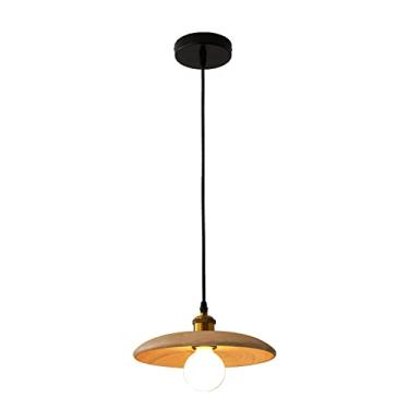 Imagem de YQSLQZZ Luminária pendente redonda vintage para casa de fazenda, luminária decorativa de cabeceira, luminária de teto japonesa para sala de jantar e cozinha, ilha, para entrada de pia de corredor