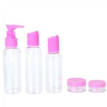 Imagem de Kit Viagem Com 5 Peças Rosa - LIANGYAN