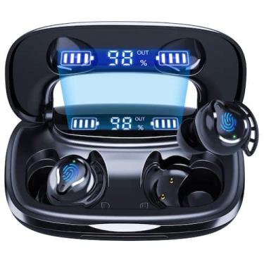 Imagem de Fones de ouvido sem fio Lankey 180H Playtime IPX8 impermeáveis pretos