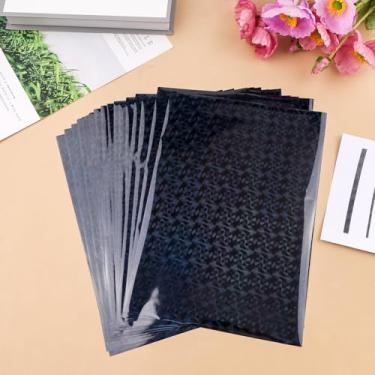 Imagem de 50 folhas 20 x 29 cm cores papel de folha quente toner folha reativa papel de estampagem a quente por impressora a laser e laminador para scrapbooking, artesanato, cartões, decoração de álbum DIY