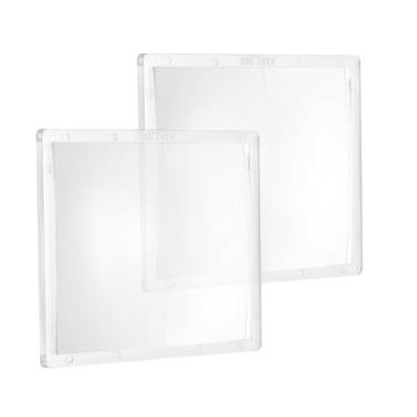 Imagem de Generic 2 lentes de ampliação de soldagem 9 cm x 10,8 cm (2 dioptrias) lente de aumento de capacete de soldagem de policarbonato, lente de solda transparente adequada para a maioria dos capacetes de