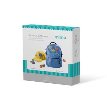 Imagem de Mimo – Refil de Bottons Metálicos 37 mm com Alfinete e Película Plástica – 100 Unidades – Compatível com Máquina de Botton Mimo Pin