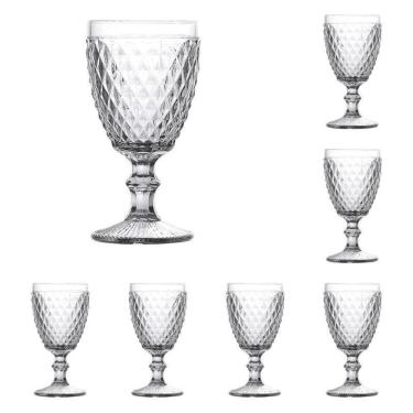 Imagem de Conjunto Com 12 Taças De Vidro Vinho 230Ml Bico De Abacaxi