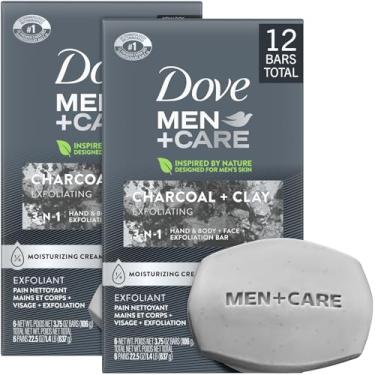 Imagem de Dove, Sabonete Em Barra Masculino Carvão + Argila, 4 Onças (Pacote com 6)
