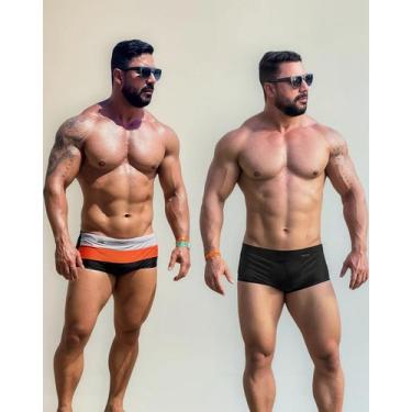 Imagem de Sunga Masculina Kit verão Adulto Listrada Varias Cores - Hoggi Wear, K