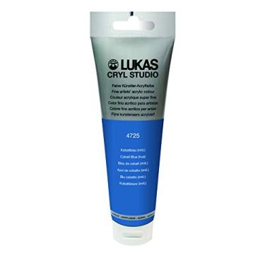 Imagem de Lukas Cryl Studio Artist Acrylics - Qualidade profissional, tintas de secagem rápida - Hue azul cobalto 125 ml tubo