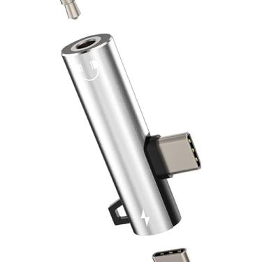 Imagem de Adaptador de fone de ouvido USB C para auxiliar de 3,5 mm (2 em 1) para iPhone 17 16 15 Pro Max DAC tipo C divisor de áudio carregador carregador para Apple para iPad compatível com Samsung S24 Ultra
