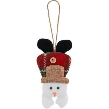 Imagem de Enfeite Árvore Natal Pendente Boneco De Neve 1 Peça 17cm - Gici Christ