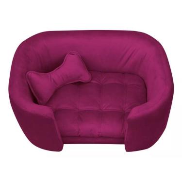 Imagem de Cama Pet Poltrona Baby Hanna Veludo - Ssx Multicoisas Cor Marsala