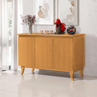 Imagem de Aparador Buffet Monterrey Imbuia 3 Portas Vintage Design Retrô