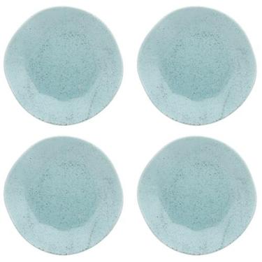 Imagem de Jogo Conjunto 4 Pratos Rasos Oxford Porcelana Ryo Blue Bay 27,5 cm