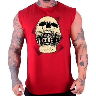 Imagem de Regata Machão Estampada Caveira Justiceiro Pitbull Skull Fitness Trein