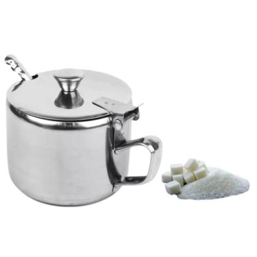 Imagem de Açucareiro em Aço Inox com Colher, Capacidade 420ml