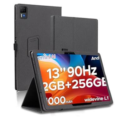 Imagem de AKNICI Capa para tablet DOOGEE U13 de 13 polegadas, capa protetora dobrável de couro sintético premium com ímã de alça de mão