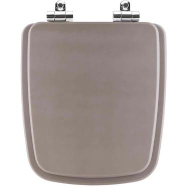 Imagem de Assento Sanitário Poliester Soft Close Boss Gris Cinza Fosco Para Vaso Incepa