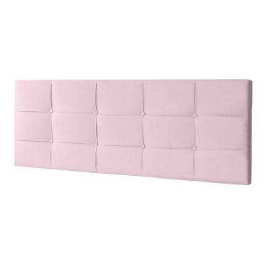 Imagem de Cabeceira Painel Casal 1,40m Roma Suede Rosa Bebê