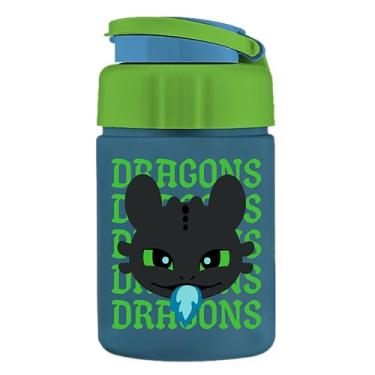 Imagem de Garrafa Squeeze TIBA Como Treinar Seu Dragão Azul 300 ml