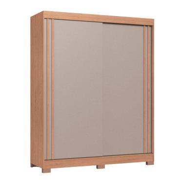 Imagem de Guarda-roupa 2 Portas 2 Gavetas Rudá Cedro/Branco Line/Duna