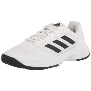 Imagem de adidas Tênis masculino Gamecourt M, Branco/preto/branco, 40