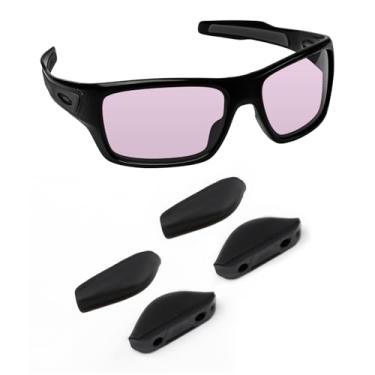 Imagem de Biyxpiv Protetores de nariz de substituição para óculos de sol Oakley Turbine OO9263 Turbine Rotor OO9307 Turbine XS OJ9003, fácil instalação - 2 pares de almofadas de nariz