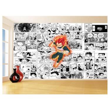 Imagem de Papel De Parede 3D Dragon Ball Vegeta Anime 3,5M Dbz690 - Você Decora