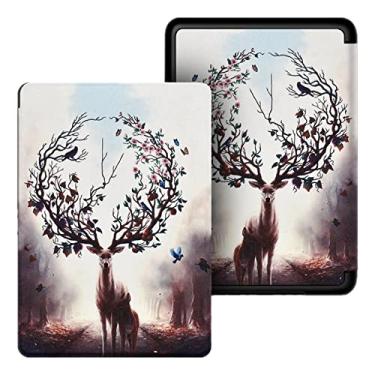 Imagem de Yzlvigrous Capa para Kindle Paperwhite 5/6/7th Gen 2012/2013/2015, Modelo Compatível com Estojo de 6 Polegadas: DP75SDI/EY21, Capa Ultra Slim PU com Sono Automático/Wake