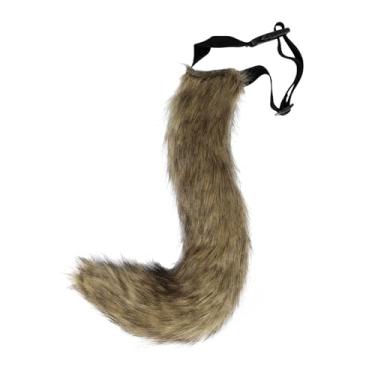 Imagem de Junboon Faux Fur Fox Tail for Cosplay Costume Halloween Party (Brown)
