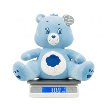 Imagem de Franco Roupa de cama infantil super macia calmante 1,4 kg amigo de abraço, travesseiro confortável, urso rabugento