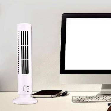 Imagem de Acouto Ventilador de Torre Sem Lâmina USB Portátil Com 2 Velocidades e Modos de - Quarto Ideal, Sala de Estar e Uso Doméstico, Ventilador de Resfriamento Vertical Seguro e Com Baixo Consumo de (#12)