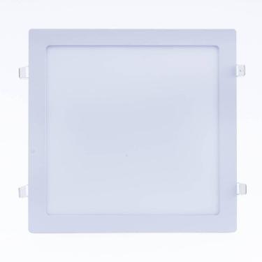Imagem de Plafon Slim 12w Quadrado Embutir 4000k Bivolt Branco Neutro -unidade