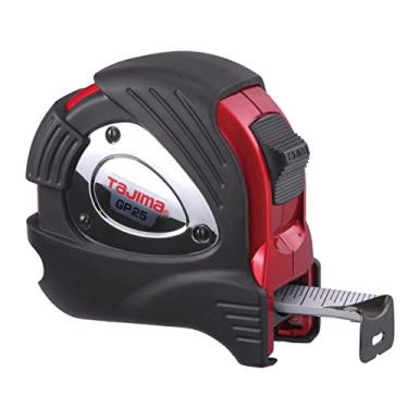 Imagem de Tajima fita métrica G-Plus fita métrica com capa blindada e lâmina revestida de acrílico, GP-25BW, 25 ft x 1 inch
