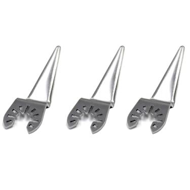 Imagem de Raspador de calafetagem elétrica multiferramenta oscilante lâmina de faca fria de 50 mm, 5 cm, para remover selantes, cortar juntas de expansão macias, selante de vidraceiro de janela (pacote com 3)