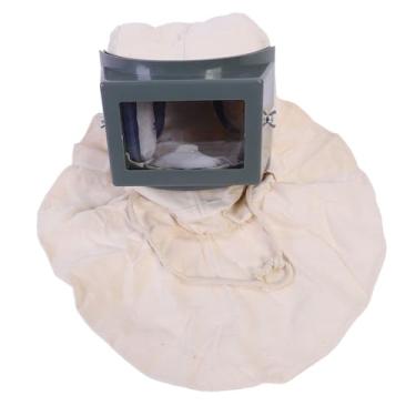 Imagem de Cryfokt Capa de Jateamento de Areia à Prova de, Capacete Ventilado para Limpeza Geral, Tampa de Xale de Plástico