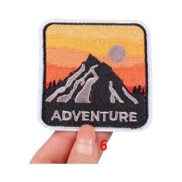 Imagem de Patch De Ferro Para Camping Ao Ar Livre, Adesivo De Bordado Para Roupa