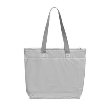 Imagem de Bolsa de Praia e Piscina Impermeável com Zíper e Bolso Interno, Azul Claro, Sacola Tote (Impermeável, Cinza)