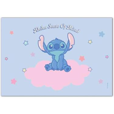 Imagem de Papel de Carta Decorado, Foroni, Stitch, 90 Gramas, com Envelope