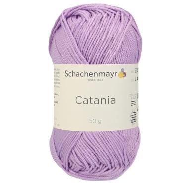 Imagem de 4 novelos/pacote Schachenmayr (SMC) Catania Originals Yarn, cada bola 50 g (125 m), 100% algodão mercerizado para fio de tricô e crochê, peso esportivo, 226 - lilás