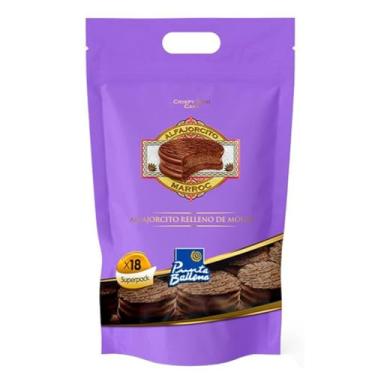 Imagem de Alfajor Uruguaio Punta Ballena Alfajorcito Marroc com Recheio de Mousse de Chocolate - 360g - 18 Unidades - Presente - Sobremesa Doce