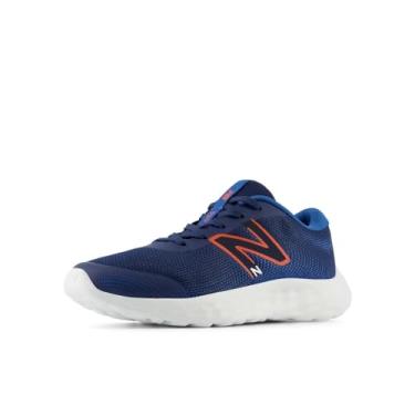 Imagem de New Balance Tênis masculino 520v8 - Criança pequena e grande, Nb Azul-marinho/Neo Flame, 17