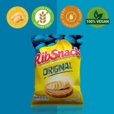 Imagem de Caixa Ribsnack 37g Original Batata Chips 20 Unidades