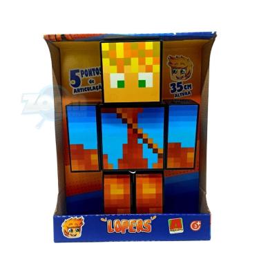 Imagem de Boneco Lopers Youtuber Minecraft - 25Cm