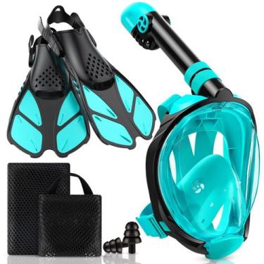 Imagem de Set de Equipo de Snorkel Viginsul con Máscara y Aletas para Adultos