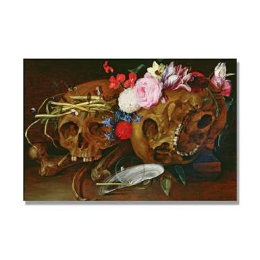 Imagem de Arte floral vintage natureza morta, pintura botânica clássica, decoração de casa quente para sala de estar e sala de jantar. A47. Tela somente 80x120cm-31,5x47,3 pol